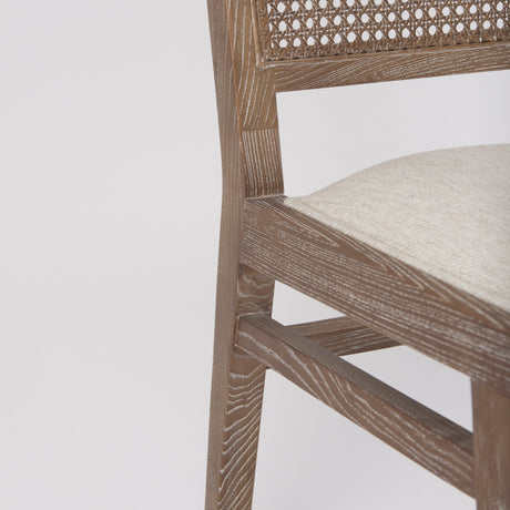 Wynn Fabric W/Brown Wood Dining Chair, Set of 2 by Mercana at Eve Furniture