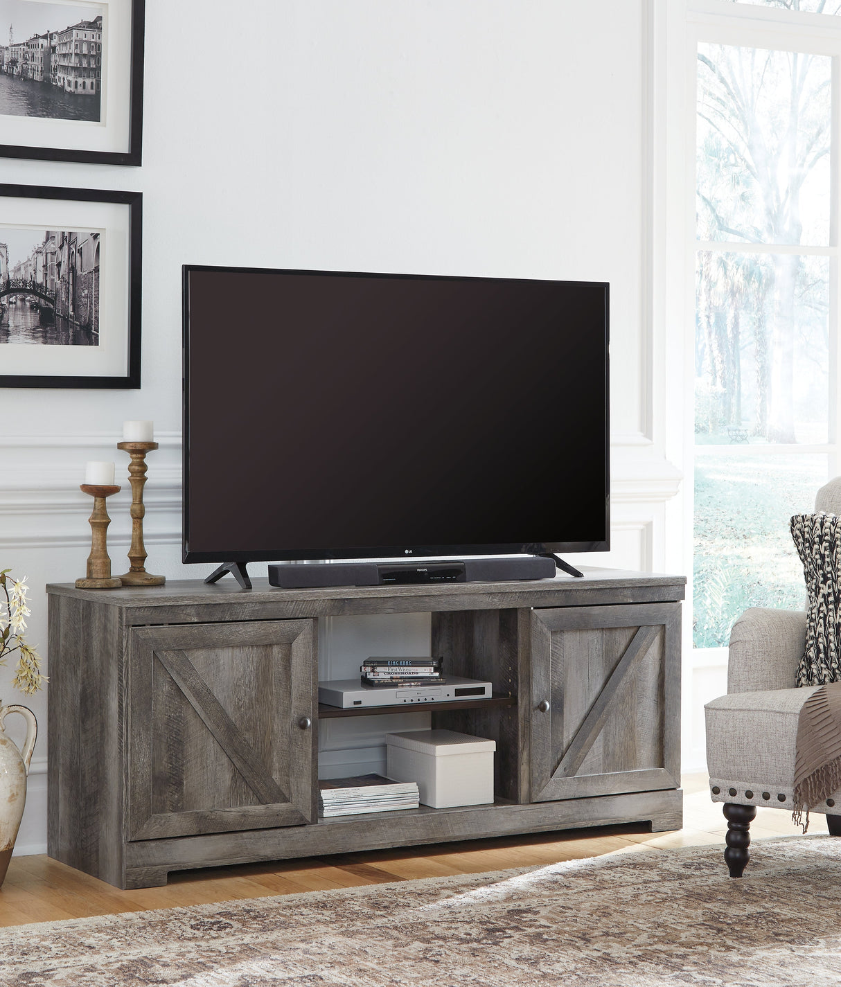 Wynnlow Gray 63" TV Stand