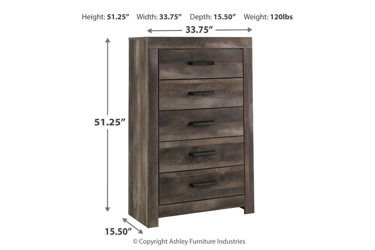 Wynnlow Gray Chest of Drawers by Ashley at Eve Furniture