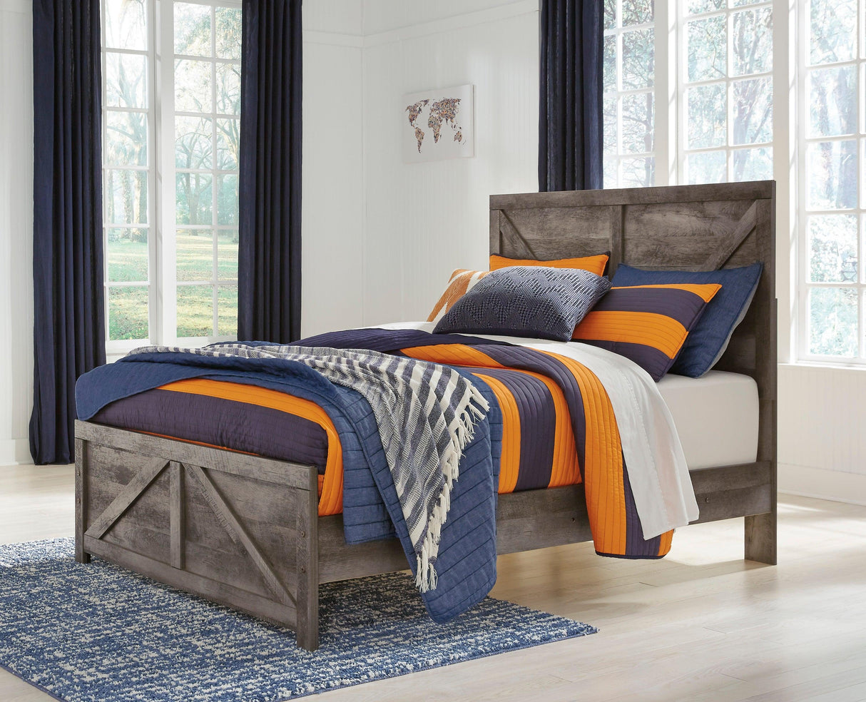 Wynnlow Gray Crossbuck Panel Youth Bedroom Set by Ashley at Eve Furniture