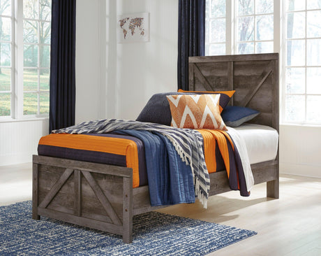 Wynnlow Gray Crossbuck Panel Youth Bedroom Set by Ashley at Eve Furniture