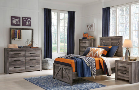 Wynnlow Gray Crossbuck Panel Youth Bedroom Set by Ashley at Eve Furniture
