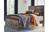 Wynnlow Gray Full Crossbuck Panel Bed by Ashley at Eve Furniture