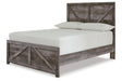 Wynnlow Gray Full Crossbuck Panel Bed by Ashley at Eve Furniture