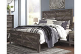 Wynnlow Gray King Crossbuck Panel Bed by Ashley at Eve Furniture