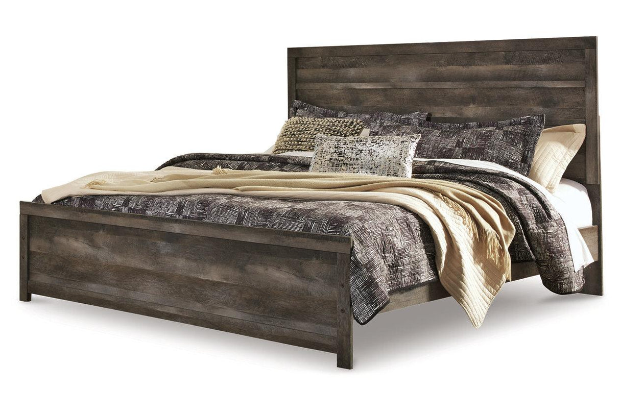 Wynnlow Gray King Panel Bed by Ashley at Eve Furniture