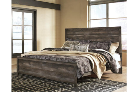 Wynnlow Gray King Panel Bed by Ashley at Eve Furniture