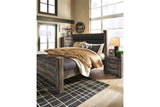 Wynnlow Gray King Poster Bed by Ashley at Eve Furniture