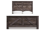 Wynnlow Gray Queen Crossbuck Panel Bed by Ashley at Eve Furniture