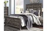 Wynnlow Gray Queen Crossbuck Panel Bed by Ashley at Eve Furniture