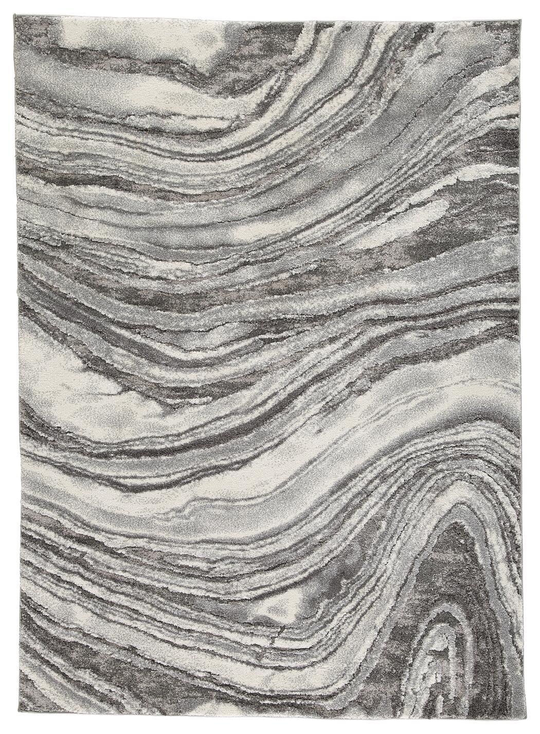 Wysdale Cream/Gray Large Rug by Ashley at Eve Furniture