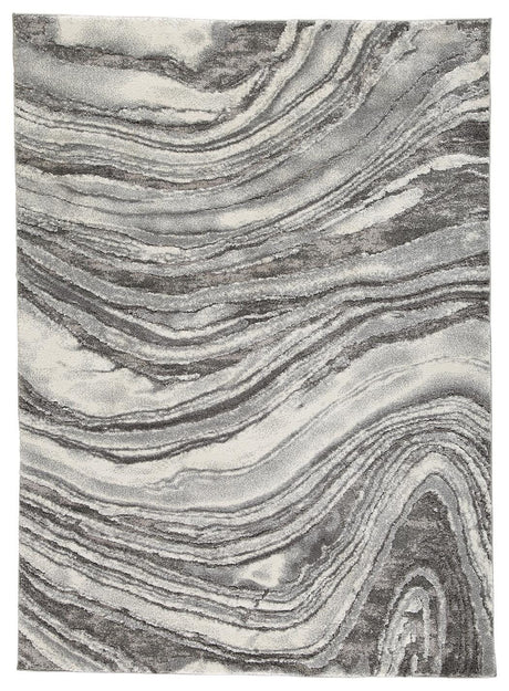 Wysdale Cream/Gray Large Rug by Ashley at Eve Furniture