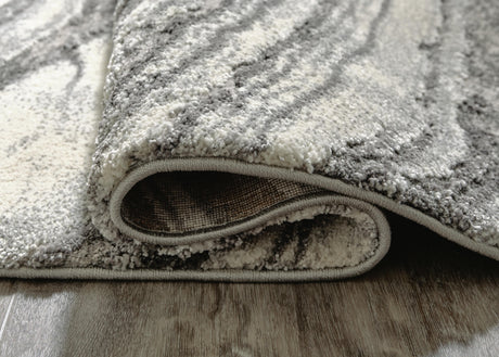 Wysdale Cream/Gray Large Rug by Ashley at Eve Furniture