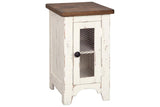 Wystfield White/Brown Chairside End Table by Ashley at Eve Furniture