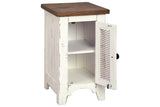 Wystfield White/Brown Chairside End Table by Ashley at Eve Furniture