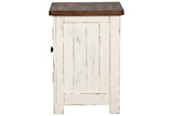 Wystfield White/Brown Chairside End Table by Ashley at Eve Furniture