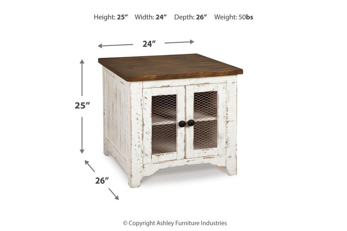 Wystfield White/Brown Coffee Table and 2 End Tables by Ashley at Eve Furniture
