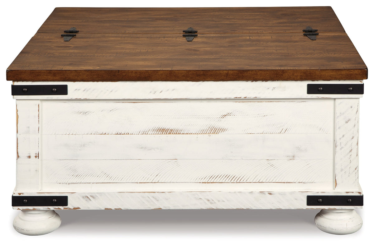 Wystfield White/Brown Coffee Table and 2 End Tables by Ashley at Eve Furniture