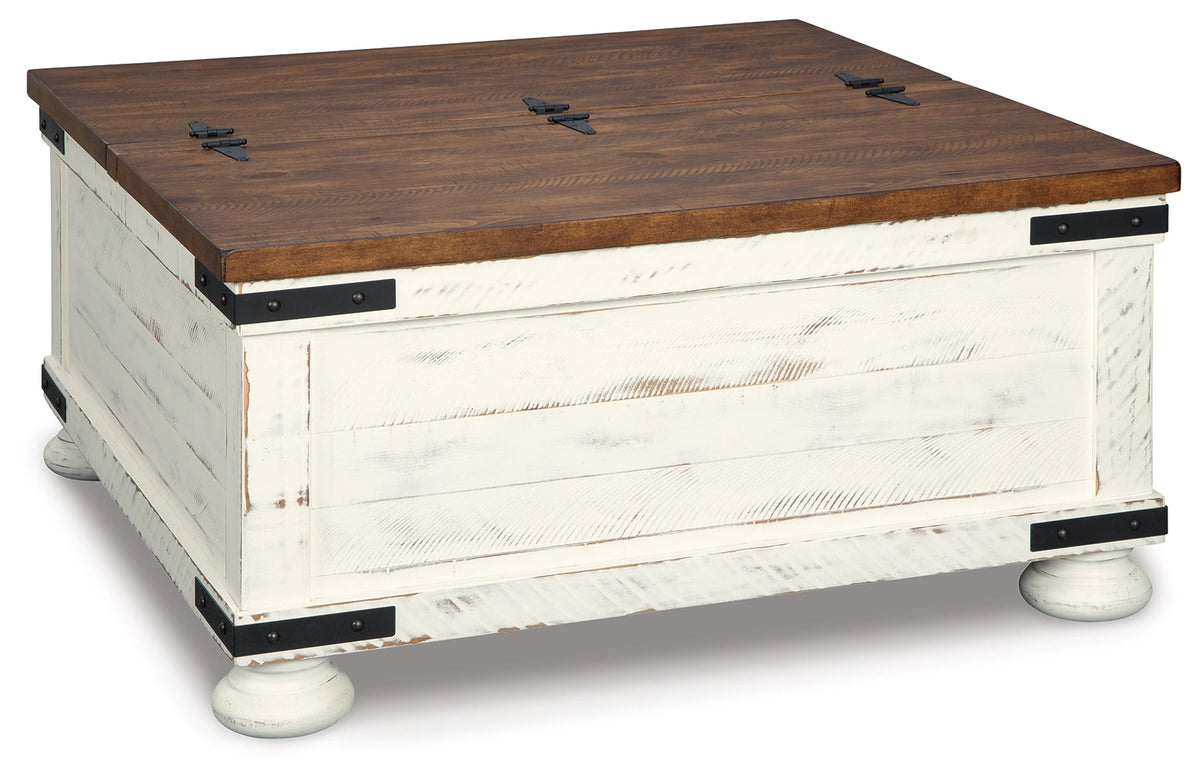 Wystfield White/Brown Coffee Table and 2 End Tables by Ashley at Eve Furniture
