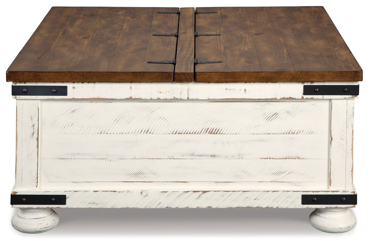 Wystfield White/Brown Coffee Table and 2 End Tables by Ashley at Eve Furniture