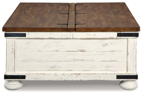 Wystfield White/Brown Coffee Table and 2 End Tables by Ashley at Eve Furniture
