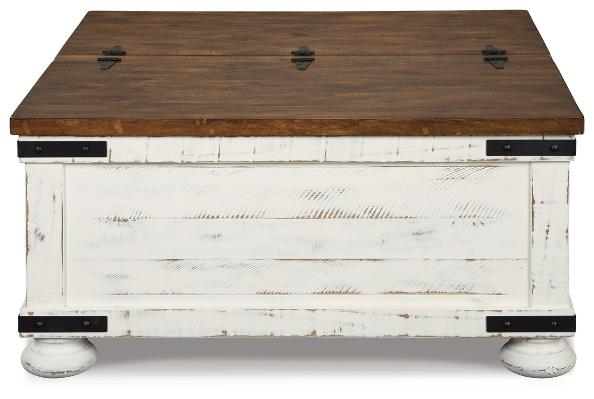 Wystfield White/Brown Coffee Table and 2 End Tables by Ashley at Eve Furniture