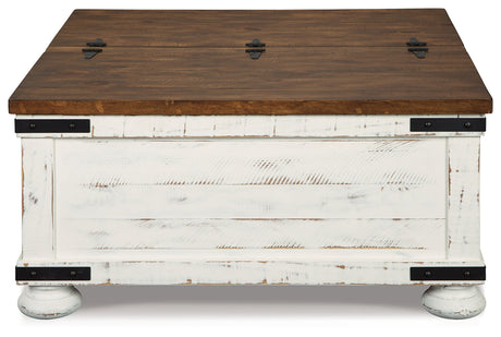 Wystfield White/Brown Coffee Table and 2 End Tables by Ashley at Eve Furniture