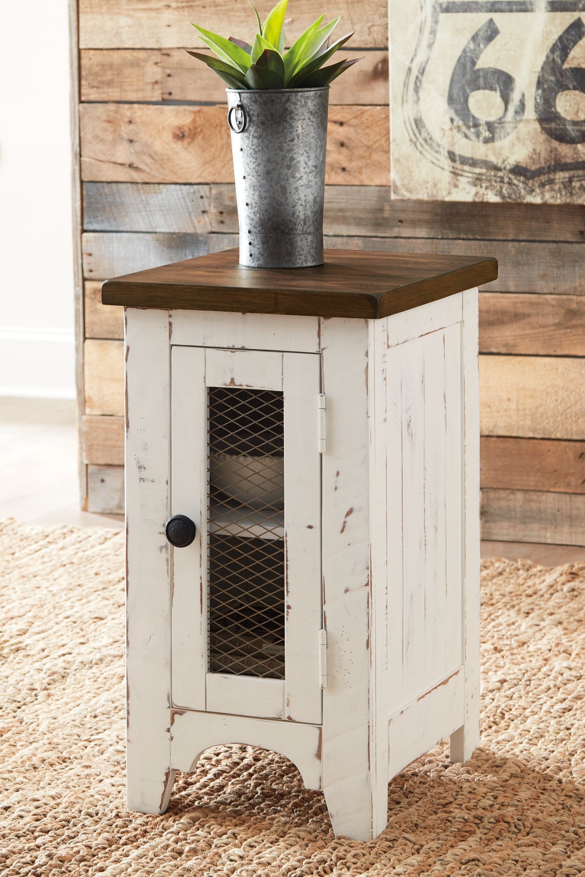 Wystfield White/Brown Coffee Table and 2 End Tables by Ashley at Eve Furniture