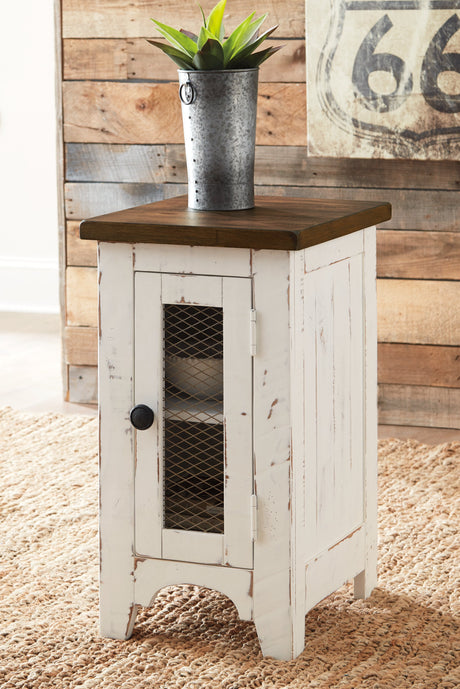 Wystfield White/Brown Coffee Table and 2 End Tables by Ashley at Eve Furniture