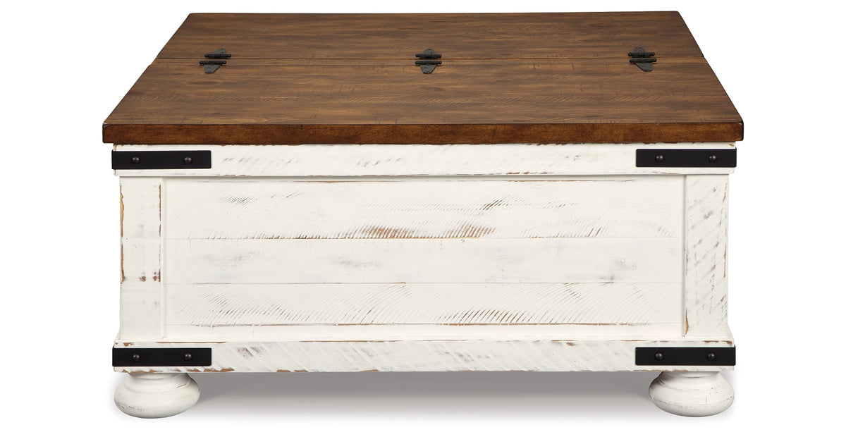 Wystfield White/Brown Coffee Table and 2 End Tables by Ashley at Eve Furniture
