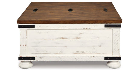 Wystfield White/Brown Coffee Table and 2 End Tables by Ashley at Eve Furniture