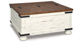 Wystfield White/Brown Coffee Table and 2 End Tables by Ashley at Eve Furniture