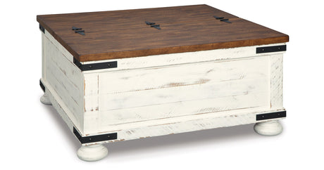 Wystfield White/Brown Coffee Table and 2 End Tables by Ashley at Eve Furniture