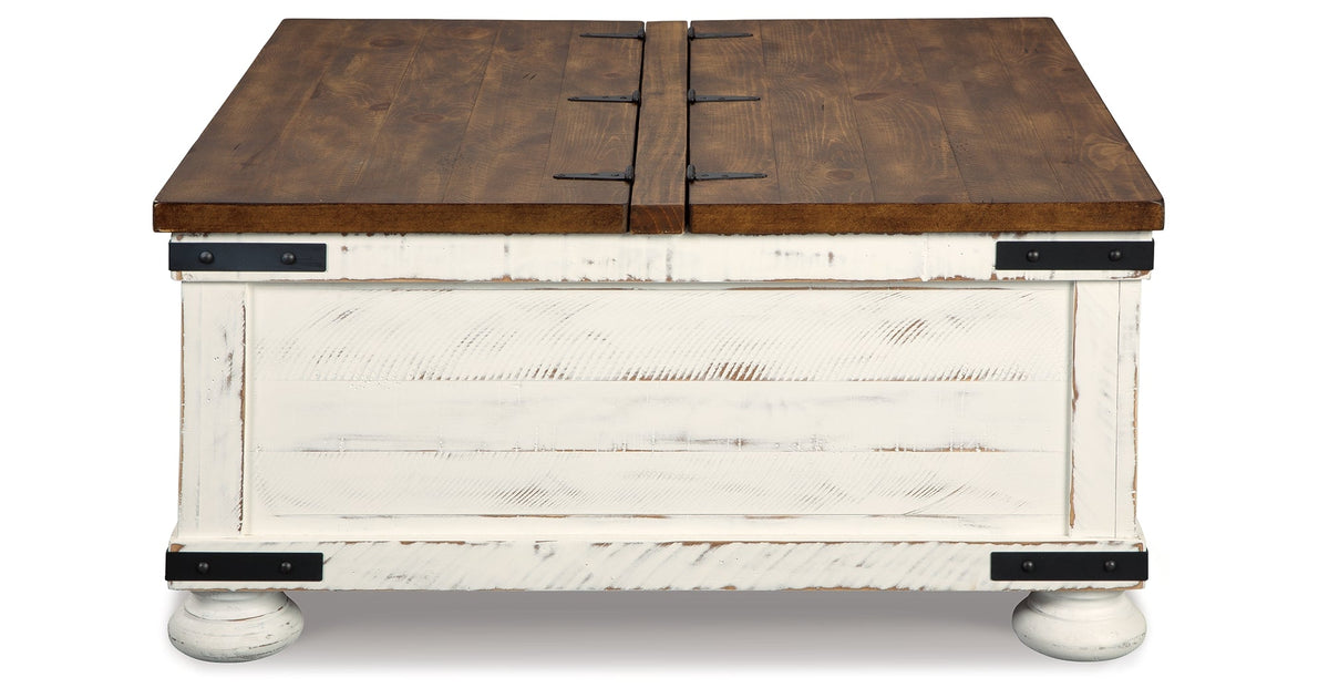Wystfield White/Brown Coffee Table and 2 End Tables by Ashley at Eve Furniture