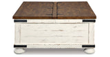Wystfield White/Brown Coffee Table and 2 End Tables by Ashley at Eve Furniture