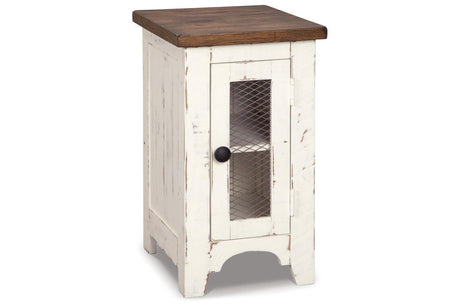 Wystfield White/Brown Coffee Table and Chairside End Table by Ashley at Eve Furniture