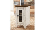 Wystfield White/Brown Coffee Table and Chairside End Table by Ashley at Eve Furniture