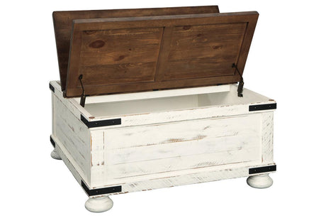 Wystfield White/Brown Coffee Table by Ashley at Eve Furniture