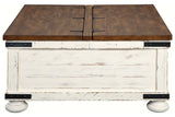 Wystfield White/Brown Coffee Table by Ashley at Eve Furniture