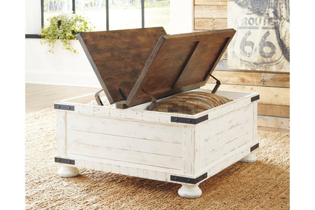 Wystfield White/Brown Coffee Table by Ashley at Eve Furniture