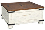 Wystfield White/Brown Coffee Table by Ashley at Eve Furniture