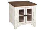 Wystfield White/Brown End Table by Ashley at Eve Furniture