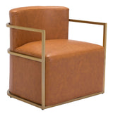 Xander Accent Chair Brown by Zuomod at Eve Furniture