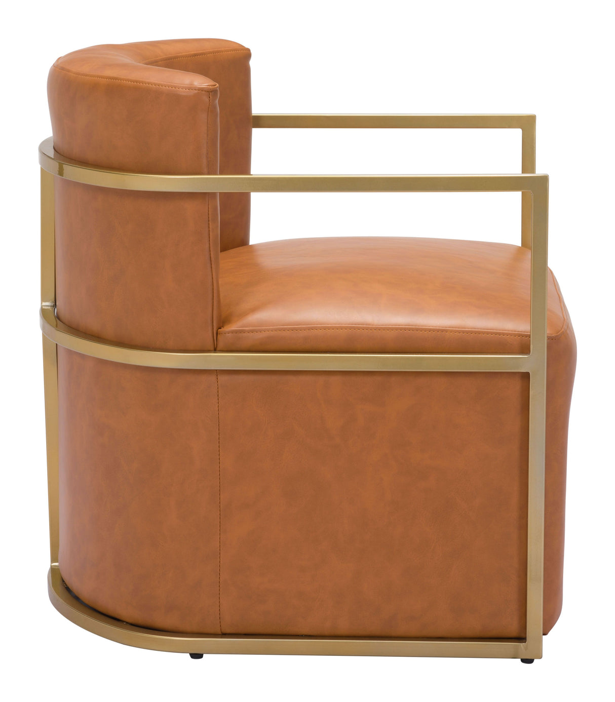 Xander Accent Chair Brown by Zuomod at Eve Furniture