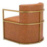 Xander Accent Chair Brown by Zuomod at Eve Furniture