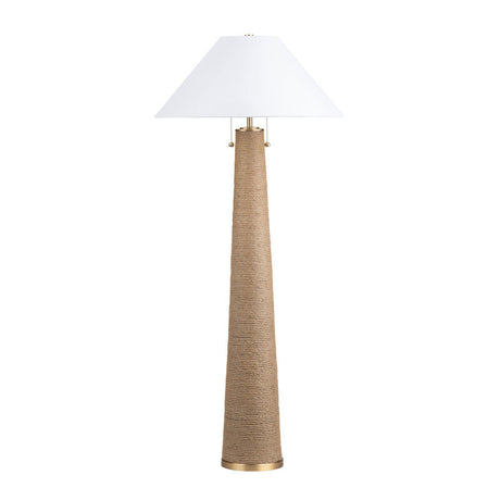 Xander Natural/White Floor Lamp by Crestview at Eve Furniture