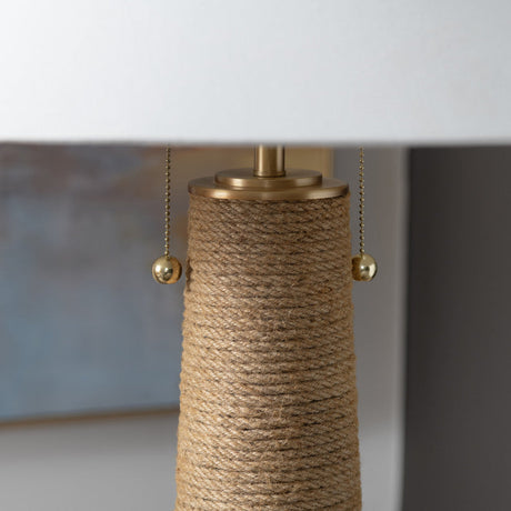 Xander Natural/White Floor Lamp by Crestview at Eve Furniture