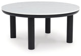 Xandrum Black/White Table by Ashley at Eve Furniture