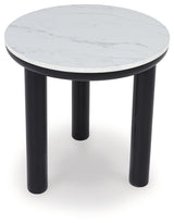 Xandrum Black/White Table by Ashley at Eve Furniture