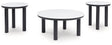 Xandrum Black/White Table by Ashley at Eve Furniture
